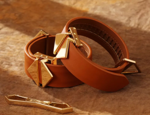 LOCKINK - Fuß- und Handfesseln Set - braun